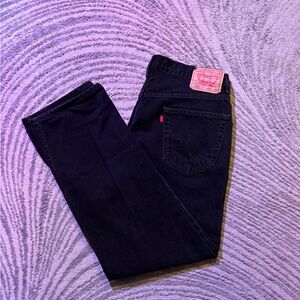Levi's Black Denim Jeans with Red Tab